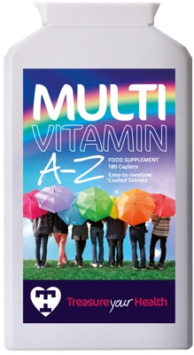 Photograph of tub of Multi vitamins with minerals 1-a-Day Easy-to-Swallow tablets