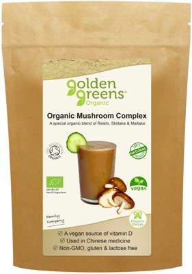 Photograph of Golden Greens Organic Mushroom Powder 50g