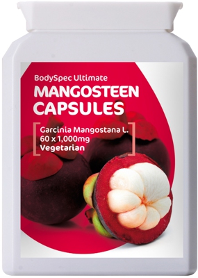 Photograph of our Mangosteen Pulp and Rind Extract Capsules