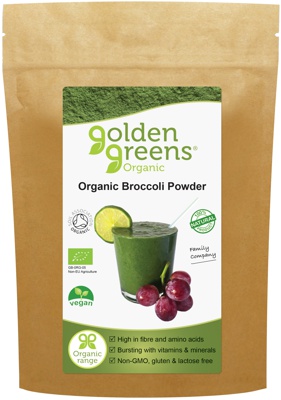 packet of golden greens organic broccoli powder 200g