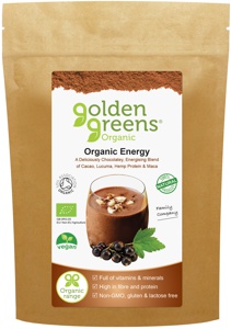 Organic Energy with Maca, Cacao, Hemp Protein and Lucuma.
