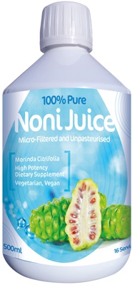 100% pure filtered noni juice