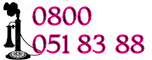 Phone us on 0800 051 83 88